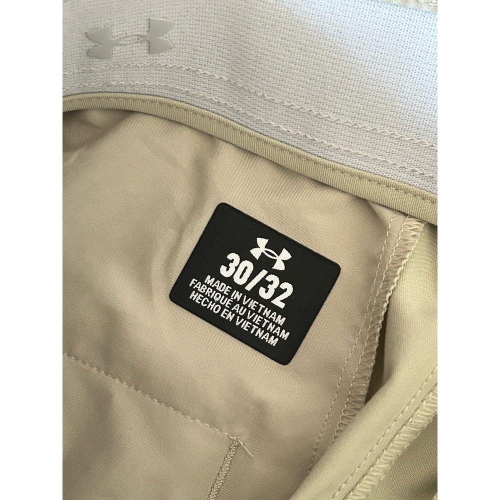 Under Armour Khaki Men's 30/32 Straight Flat Front UA Flex Pant - Picture 4 of 7